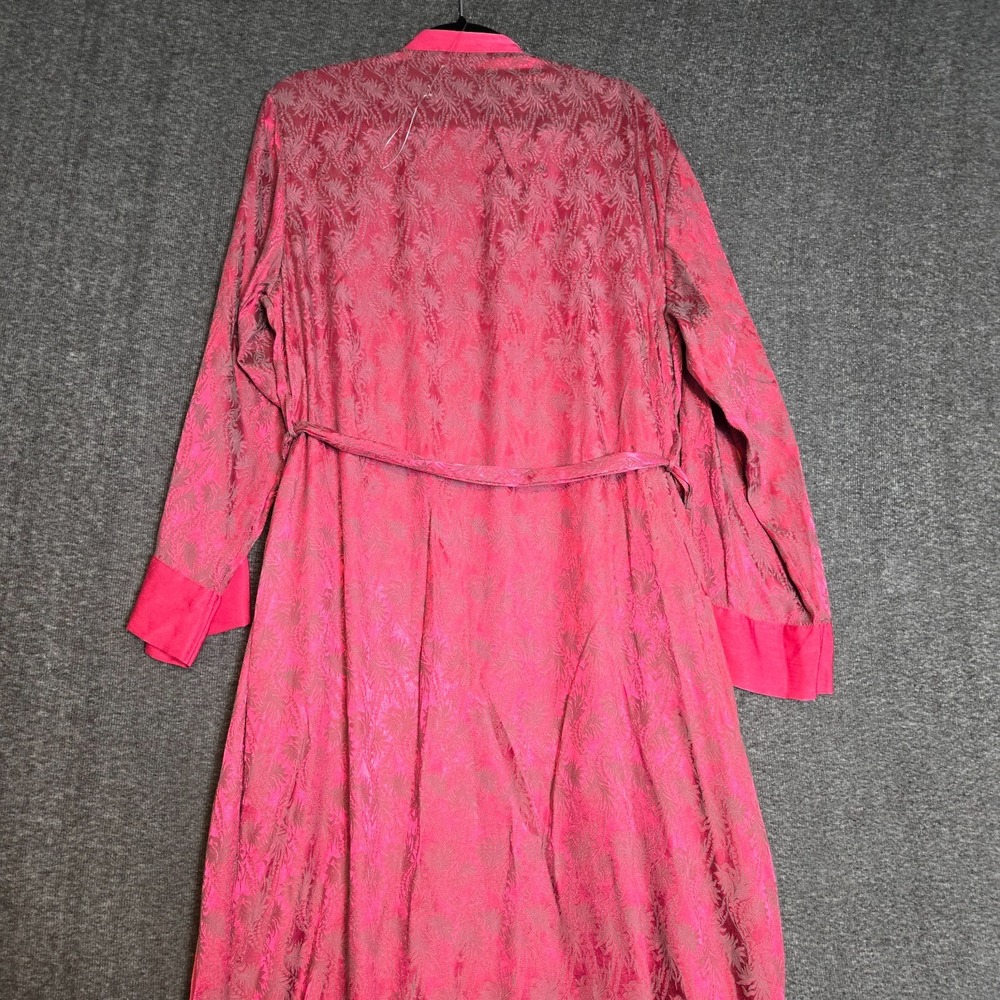 Victoria's Secret Women's Floral Hot Pink‎ Satin Tie Belt Robe Size M/L Sexy - Picture 6 of 11